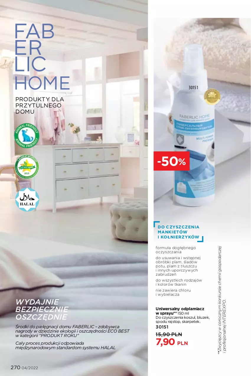 Gazetka promocyjna Faberlic - ważna 21.02 do 13.03.2022 - strona 270 - produkty: Fa, Karp, Kosz, Odplamiacz, Piec, Por, Top