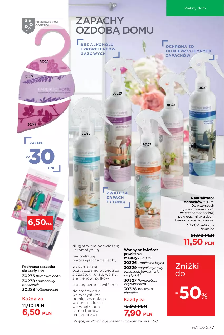 Gazetka promocyjna Faberlic - ważna 21.02 do 13.03.2022 - strona 277 - produkty: Bryza, Control, Odświeżacz powietrza, Stek, Wełna