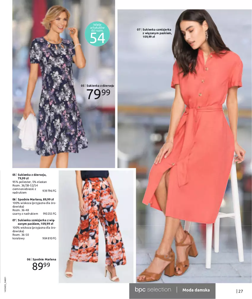 Gazetka promocyjna Bonprix - Wiosenna moda - ważna 07.03 do 03.09.2022 - strona 29 - produkty: Spodnie, Sukienka