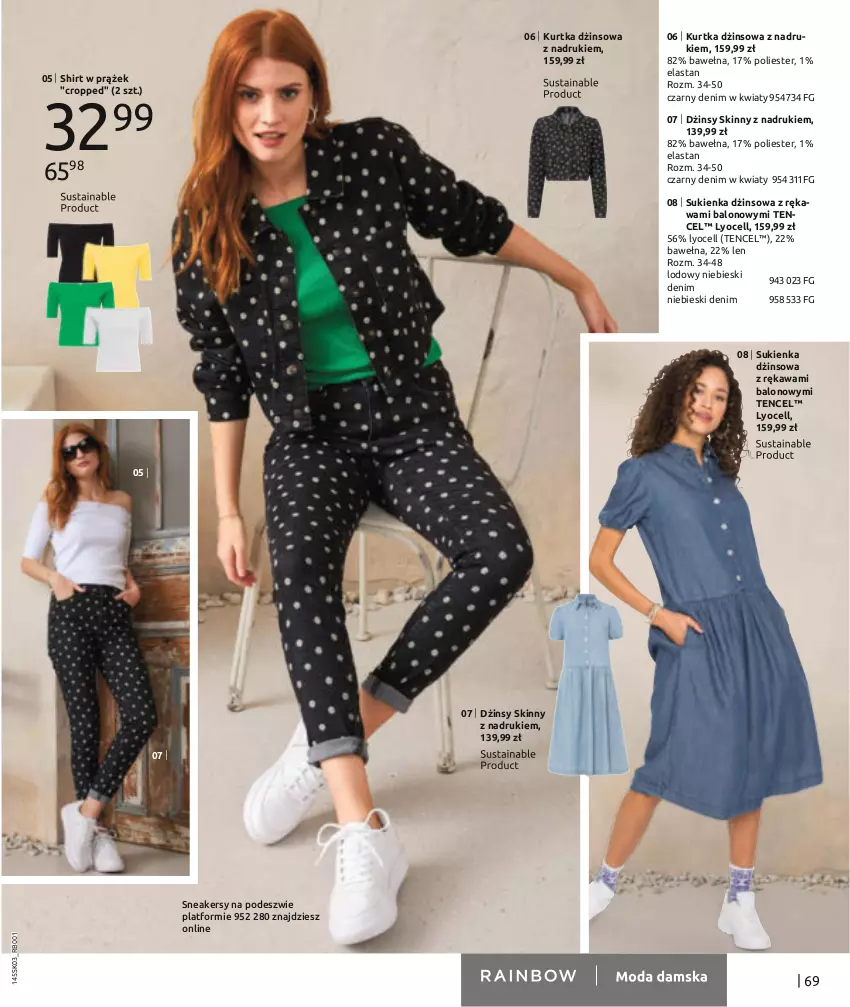 Gazetka promocyjna Bonprix - Wiosenna moda - ważna 07.03 do 03.09.2022 - strona 71 - produkty: Dżinsy, Kawa, Kurtka, Sneakersy, Sukienka, Wełna