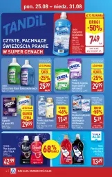 Gazetka promocyjna Aldi - Pełna oferta - Gazetka - ważna od 31.08 do 31.08.2025 - strona 16 - produkty: Płyn do prania, Proszek do prania, Perełki zapachowe, Lack, Chusteczki, Perwoll, Kapsułki do prania, Fa