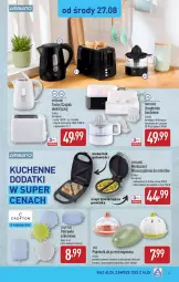 Gazetka promocyjna Aldi - Pełna oferta - Gazetka - ważna od 31.08 do 31.08.2025 - strona 23 - produkty: Czajnik elektryczny, Czajnik, Pojemnik, Toster, Wyciskarka, Pojemnik do przechowywania