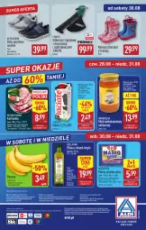 Gazetka promocyjna Aldi - Pełna oferta - Gazetka - ważna od 31.08 do 31.08.2025 - strona 39 - produkty: Banany, Odkurzacz, Por, Gin, Gra, Bell, Buty, Rozdrabniacz, O nas, Mlekovita, Sport, Miód, Dzieci, Oliwa z oliwek, Bella, Biuro, Masło, Nektar, Mleko, Fa