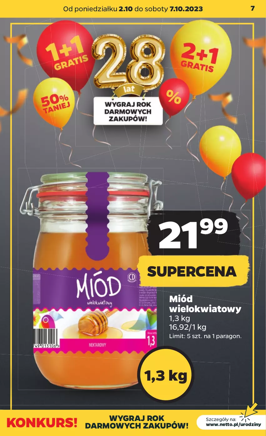 Gazetka promocyjna Netto - Artykuły spożywcze - ważna 02.10 do 07.10.2023 - strona 7 - produkty: Gra, Miód