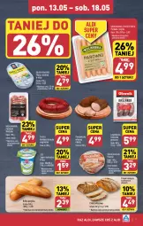 Gazetka promocyjna Aldi - Pełna oferta - Gazetka - ważna od 18.05 do 18.05.2024 - strona 7 - produkty: Serek puszysty, Jogurt naturalny, Ser, Gin, Gry, Kindziuk, Zott, Jogurt, Parówki, Parówki z szynki, Golden Seafood, Serek, Robot, Kaszanka, Chleb, Kasza, Olej, Kiełbasa, Bułka