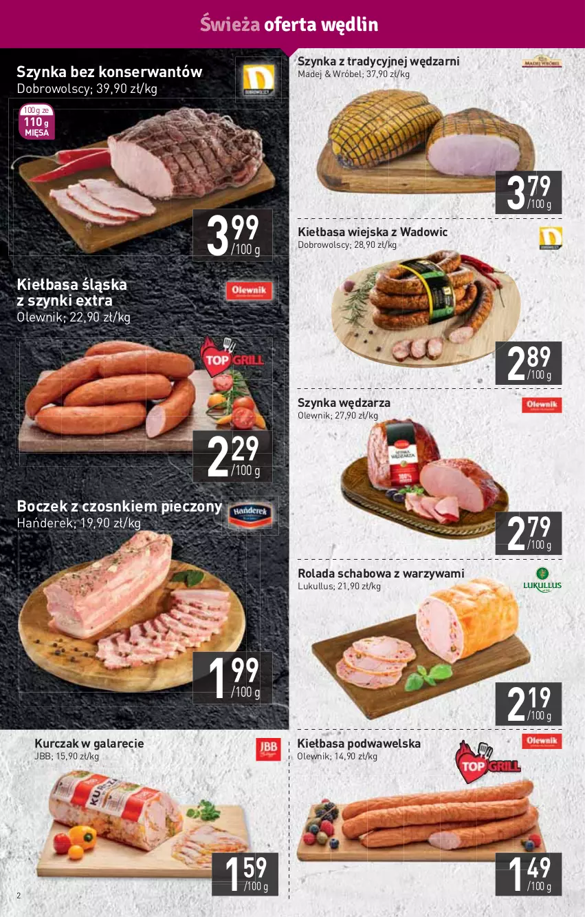 Gazetka promocyjna Stokrotka - Market - ważna 08.07 do 14.07.2021 - strona 2 - produkty: Boczek, Gala, HP, Kiełbasa, Kiełbasa podwawelska, Kiełbasa śląska, Kiełbasa wiejska, Kurczak, Olewnik, Piec, Rolada, Ser, Szynka, Warzywa, Wawel