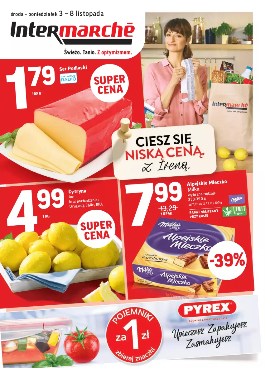 Gazetka promocyjna Intermarche - Gazetka promocyjna - ważna 03.11 do 08.11.2021 - strona 1 - produkty: Milka, Mleczko, Ser, Top