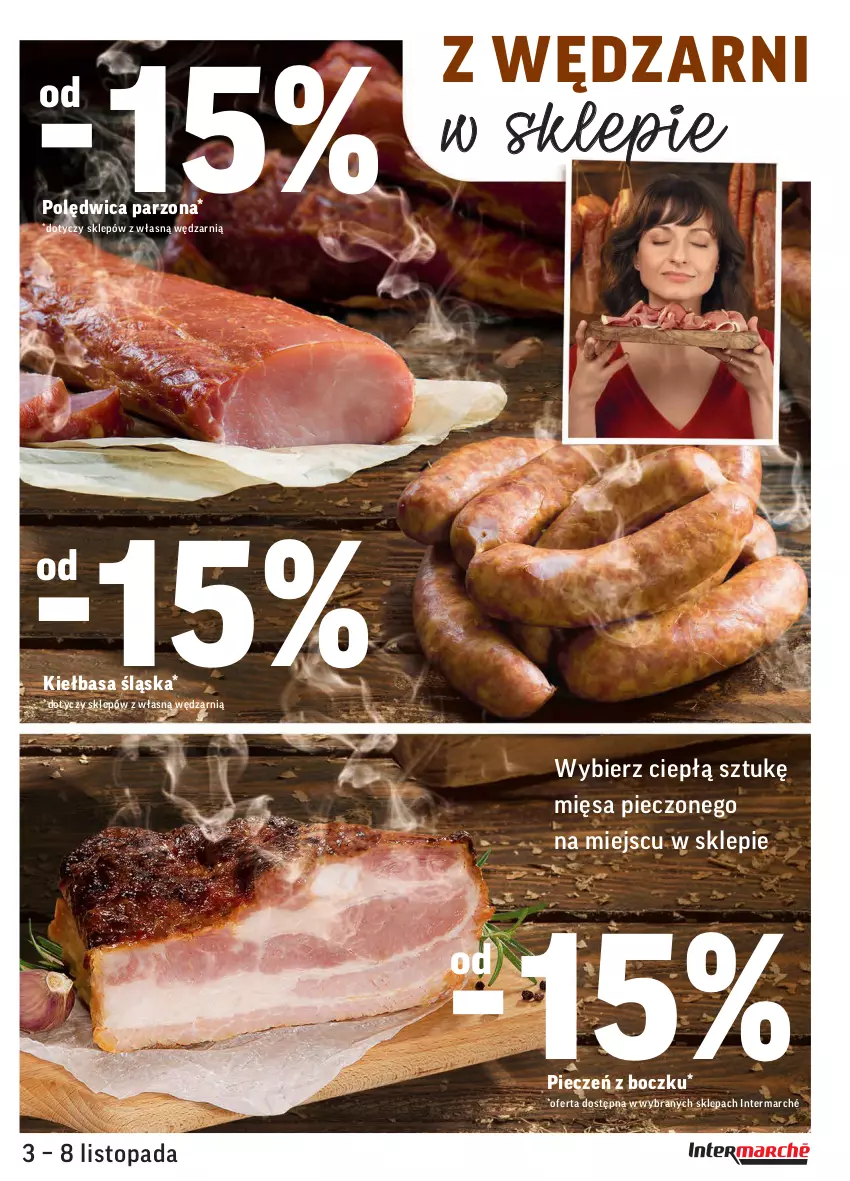 Gazetka promocyjna Intermarche - Gazetka promocyjna - ważna 03.11 do 08.11.2021 - strona 11 - produkty: Kiełbasa, Kiełbasa śląska, Piec, Polędwica, Top