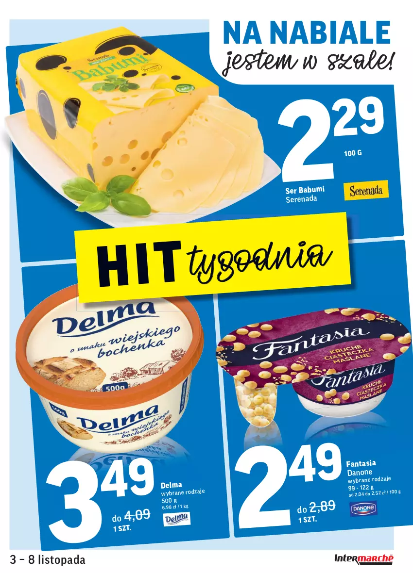 Gazetka promocyjna Intermarche - Gazetka promocyjna - ważna 03.11 do 08.11.2021 - strona 17 - produkty: Danone, Delma, Fa, Fanta, Ser, Szal, Top