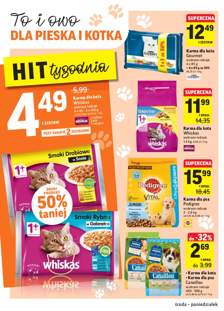 Gazetka promocyjna Intermarche - Gazetka promocyjna - ważna 03.11 do 08.11.2021 - strona 30 - produkty: Canaillou, Pedigree, Whiskas