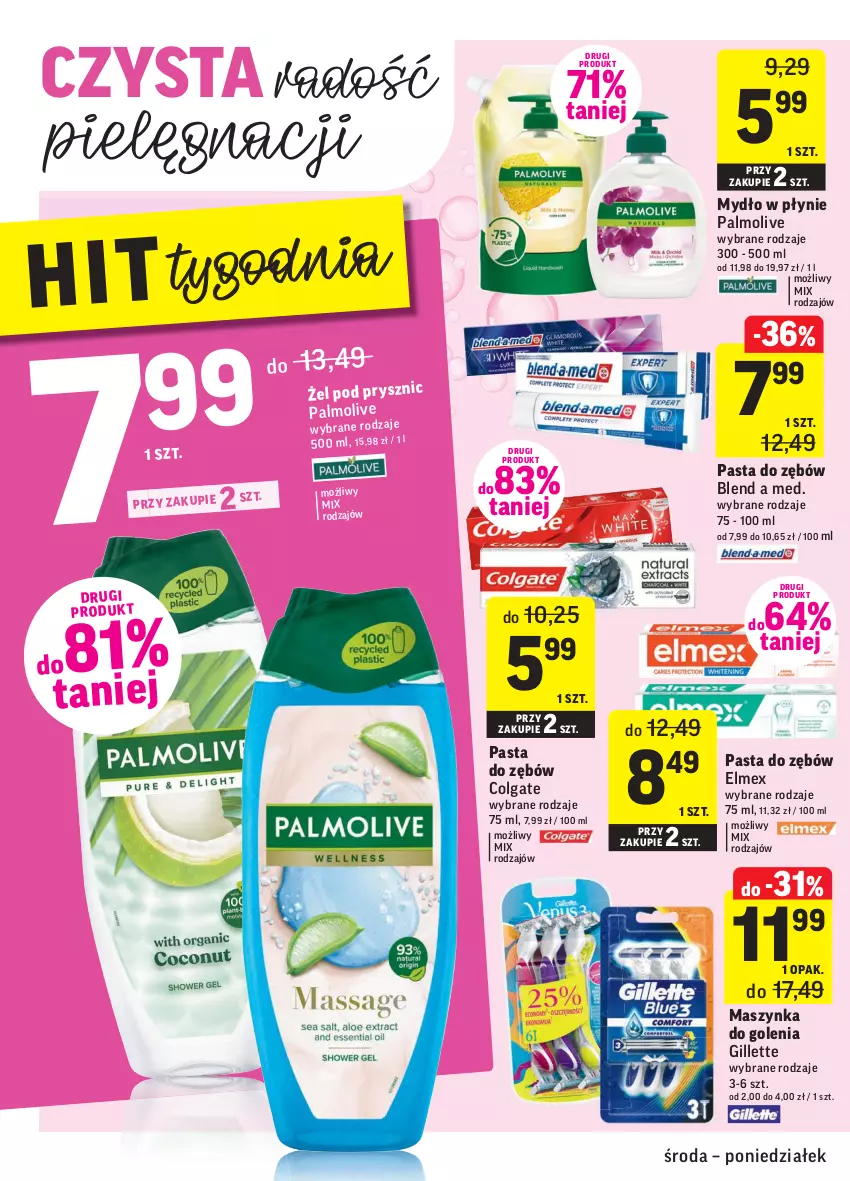 Gazetka promocyjna Intermarche - Gazetka promocyjna - ważna 03.11 do 08.11.2021 - strona 32 - produkty: Colgate, Elmex, Gillette, LG, Maszynka, Maszynka do golenia, Mydło, Mydło w płynie, Palmolive, Pasta do zębów, Szynka