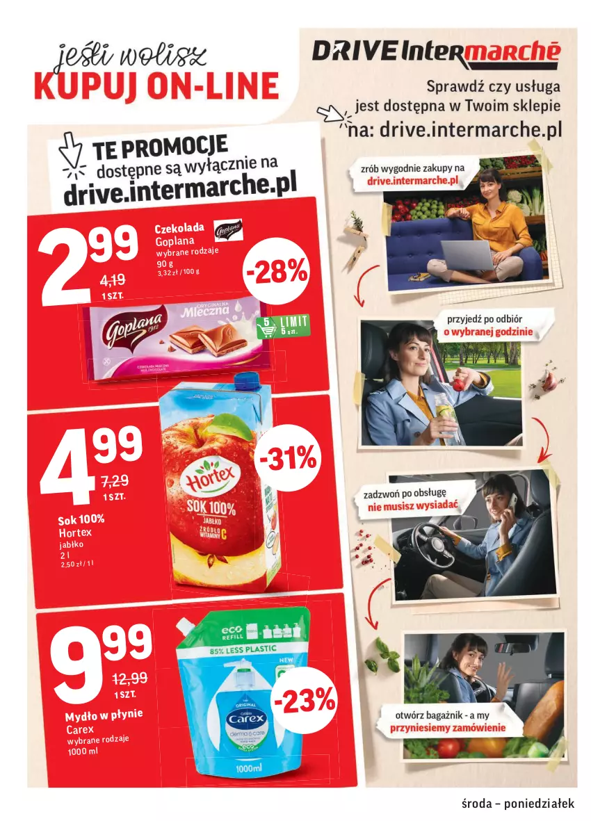 Gazetka promocyjna Intermarche - Gazetka promocyjna - ważna 03.11 do 08.11.2021 - strona 34 - produkty: Czekolada, Goplana, LANA, Mydło, Sok