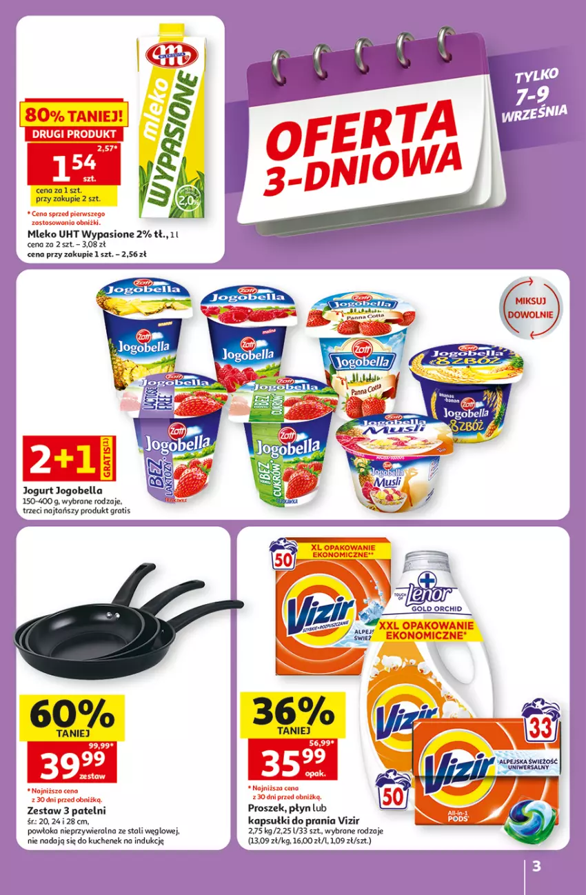 Gazetka promocyjna Auchan - Gazetka 30 Lat Hipermarket Auchan - ważna 03.09 do 09.09.2026 - strona 3 - produkty: Bell, Bella, Gra, Jogobella, Jogurt, Kapsułki do prania, Mleko, Vizir