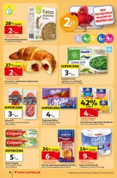 Gazetka promocyjna Auchan - Gazetka 30 Lat Supermarket Auchan - Gazetka - ważna od 23.09 do 23.09.2026 - strona 4 - produkty: Frosta, Ser, Gin, Gry, Salami, Papier, Croissant, Papier toaletowy, Rolki, Czekolada, Morliny, Boczek, Hochland, Kasza, Kasza gryczana, Milka, Szpinak, LG