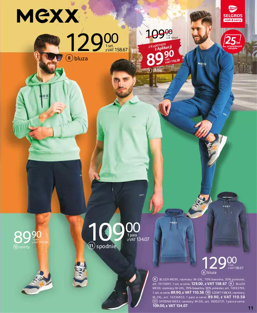 Gazetka promocyjna Selgros - Katalog Tekstylia - ważna 17.03 do 30.03.2022 - strona 11 - produkty: Bluza, Mexx, Spodnie, Szorty, Wełna