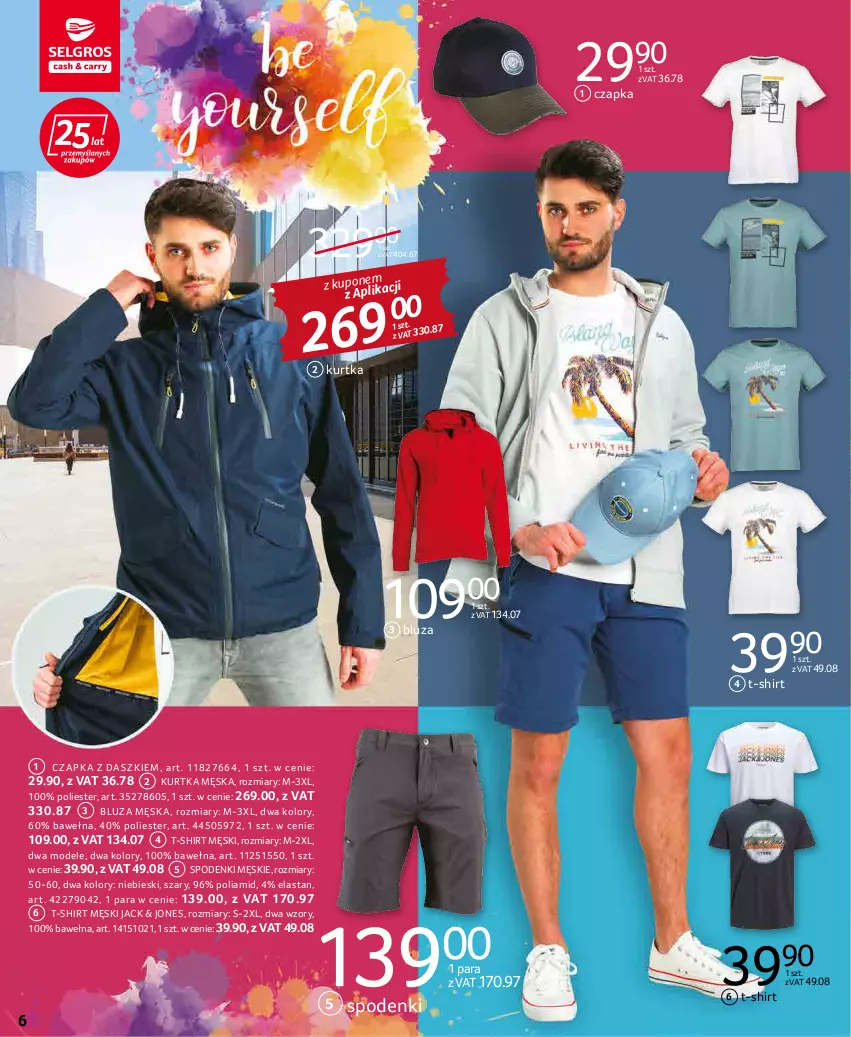 Gazetka promocyjna Selgros - Katalog Tekstylia - ważna 17.03 do 30.03.2022 - strona 6 - produkty: Bluza, Czapka, Kurtka, T-shirt, Wełna