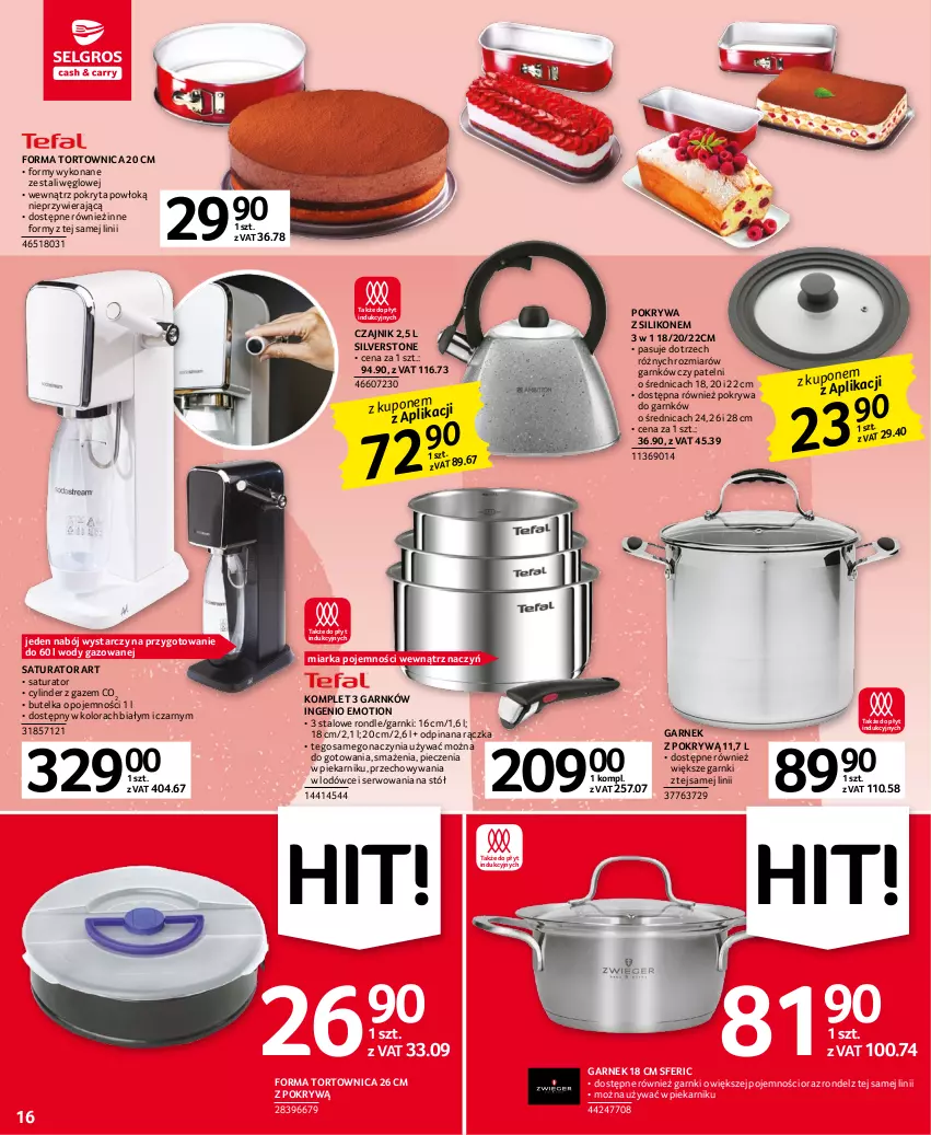 Gazetka promocyjna Selgros - Oferta przemysłowa - ważna 16.03 do 29.03.2023 - strona 16 - produkty: Czajnik, Garnek, Garnek z pokrywą, Miarka, Piec, Piekarnik, Pokrywa, Rondel, Ser, Stół, Tortownica