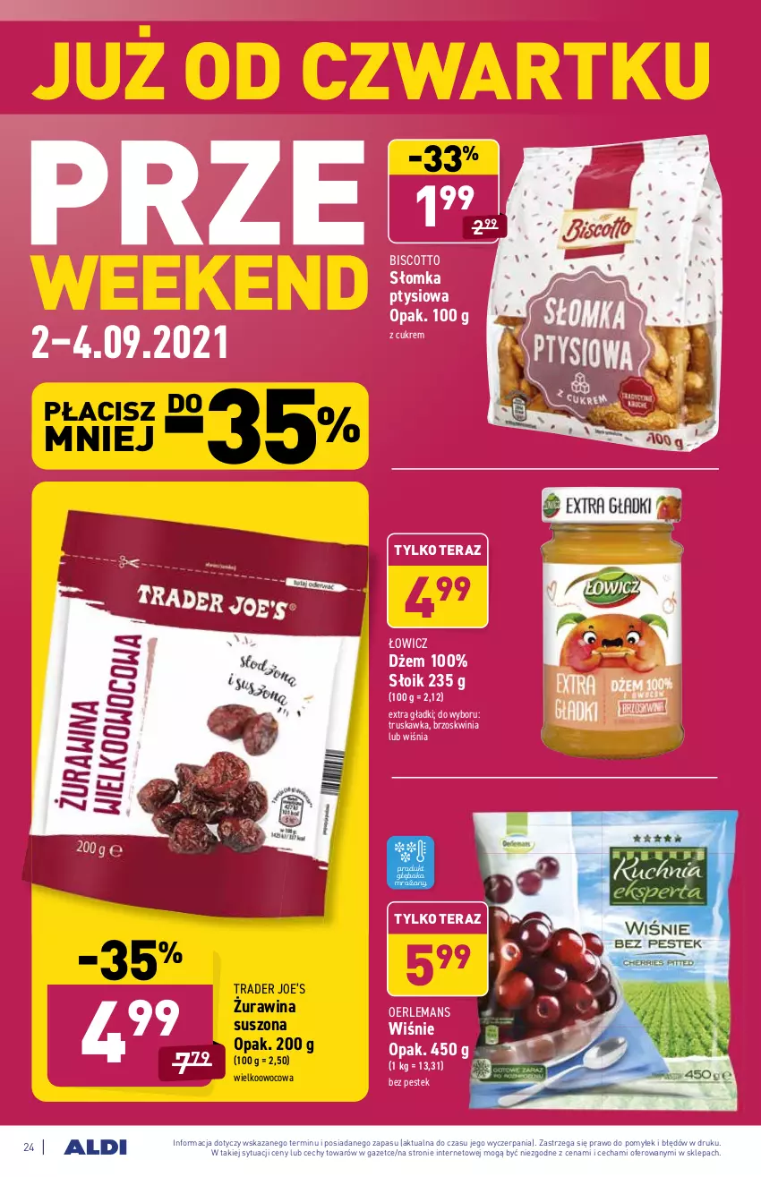 Gazetka promocyjna Aldi - ważna 30.08 do 04.09.2021 - strona 24 - produkty: Dżem, Stek, Tera