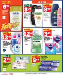 Gazetka promocyjna Topaz - Gazetka - Gazetka - ważna od 16.07 do 16.07.2026 - strona 44 - produkty: Mydło w płynie, Top, Koc, Palmolive, Płyn do płukania jamy ustnej, Listerine, Pasta do zębów, Mleczko, Płyn do płukania, Tonik, Schauma, Chusteczki, Szampon, Podpaski, Mydło, Colgate, Wkładki, Blend-a-Med, Nivea, LG