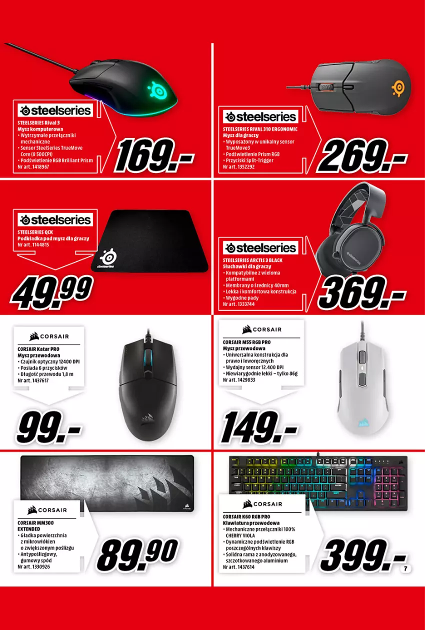 Gazetka promocyjna Media Markt - Gazetka Media Markt - ważna 01.05 do 31.05.2021 - strona 7 - produkty: Klawiatura, Mysz, Rama, Ser