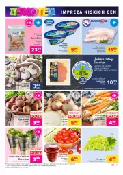 Gazetka promocyjna Carrefour - Gazetka Market Zyskoteka - Gazetka - ważna od 09.10 do 09.10.2021 - strona 7 - produkty: Glazura, Cebula, Ser, Pietruszka, Kolendra, Zioła w doniczce, Czosnek, Ziemniaki, Winogrona, Winogrona bezpestkowe, Krewetki, Wino, Lazur, Pomidory, Mięta, Lisner