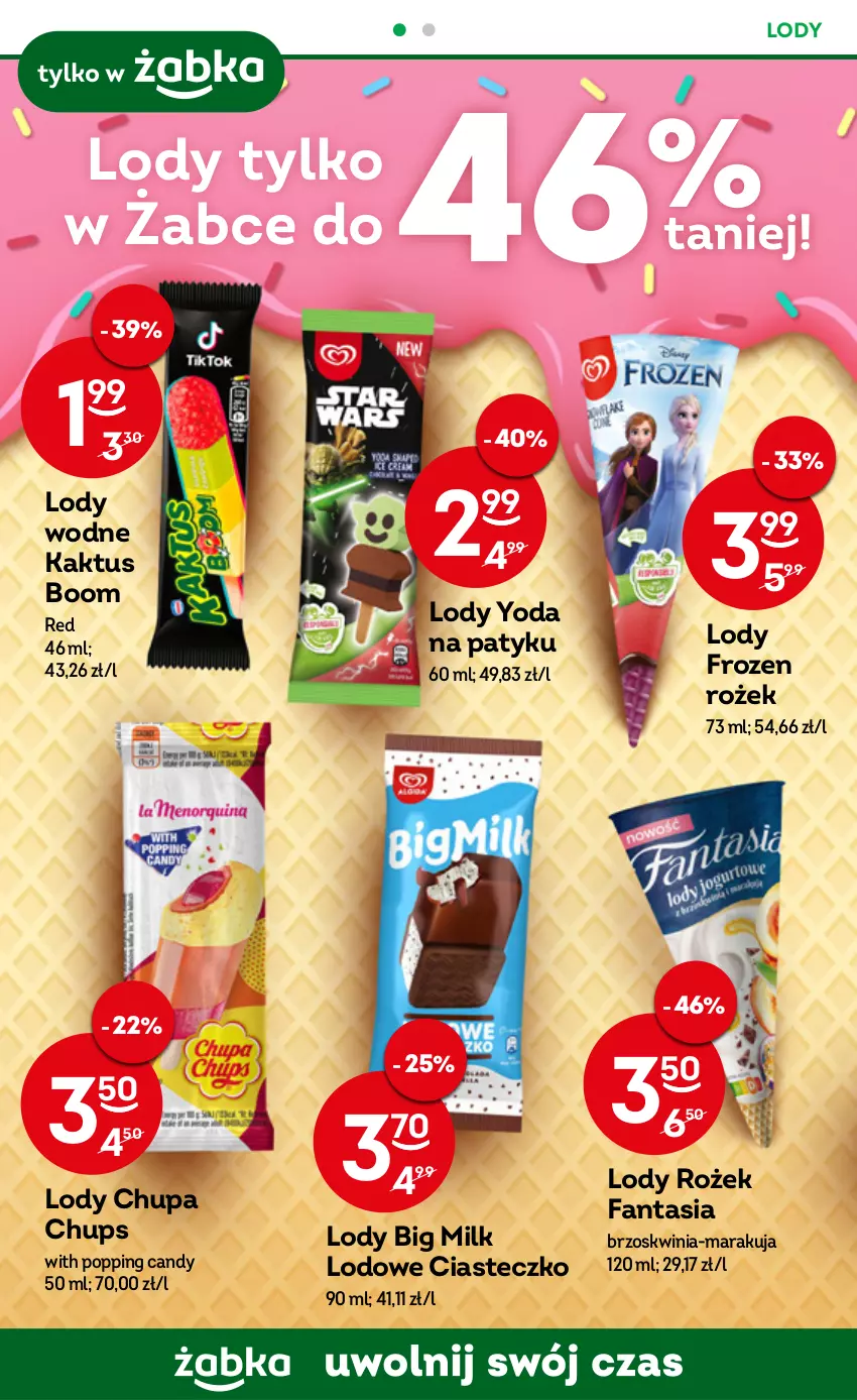 Gazetka promocyjna Żabka - ważna 08.03 do 14.03.2023 - strona 26 - produkty: Big Milk, Candy, Chupa Chups, Fa, Fanta, Frozen, Kaktus, Lody