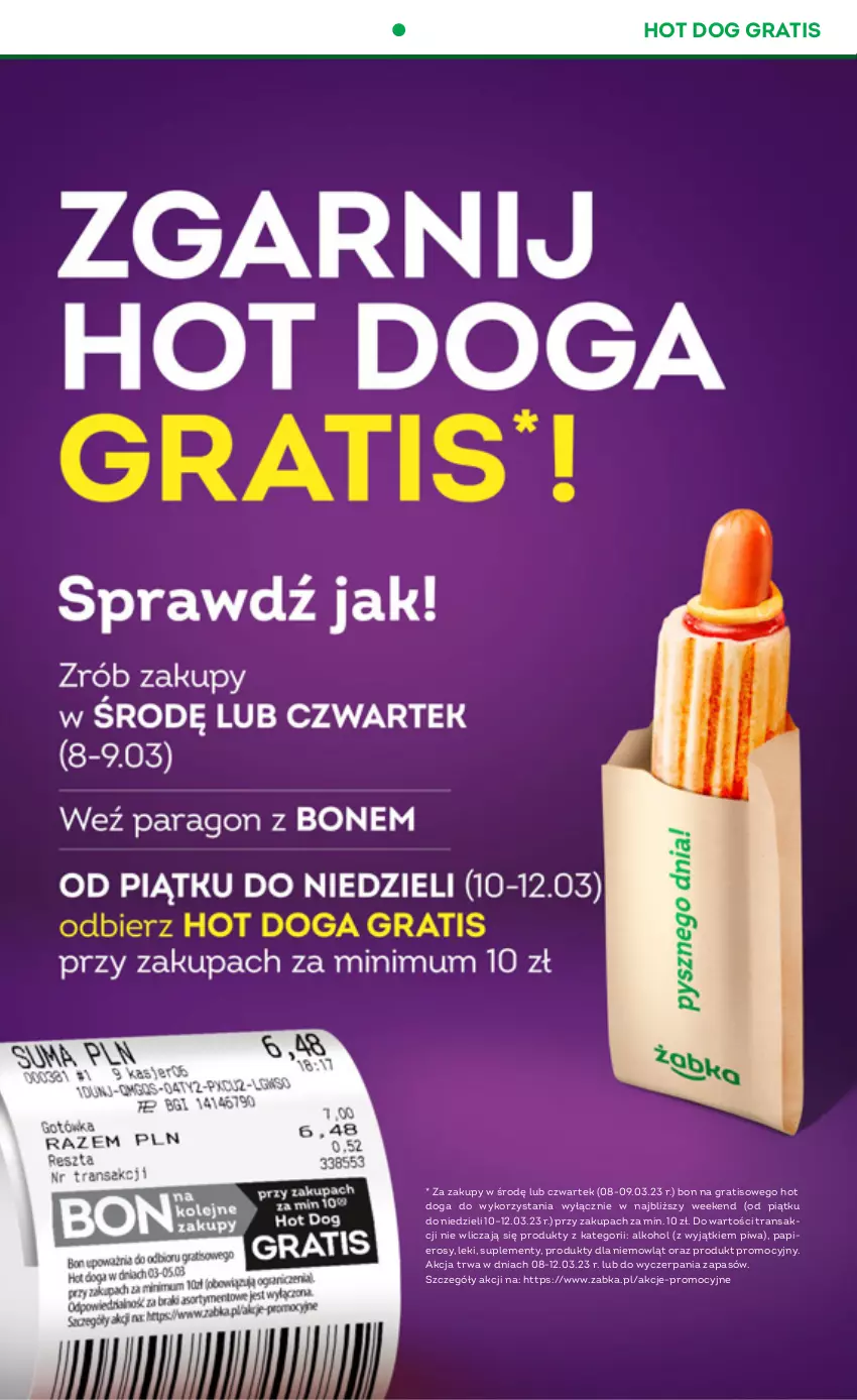 Gazetka promocyjna Żabka - ważna 08.03 do 14.03.2023 - strona 3 - produkty: Gra, Hot dog, JBL, Papier, Piwa, Tran