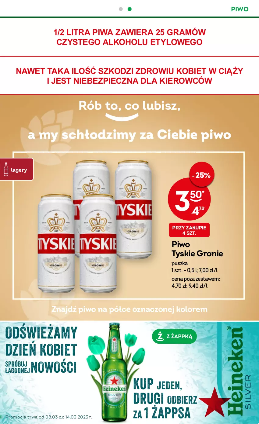 Gazetka promocyjna Żabka - ważna 08.03 do 14.03.2023 - strona 9 - produkty: Gra, Piec, Piwa, Piwo, Tyskie