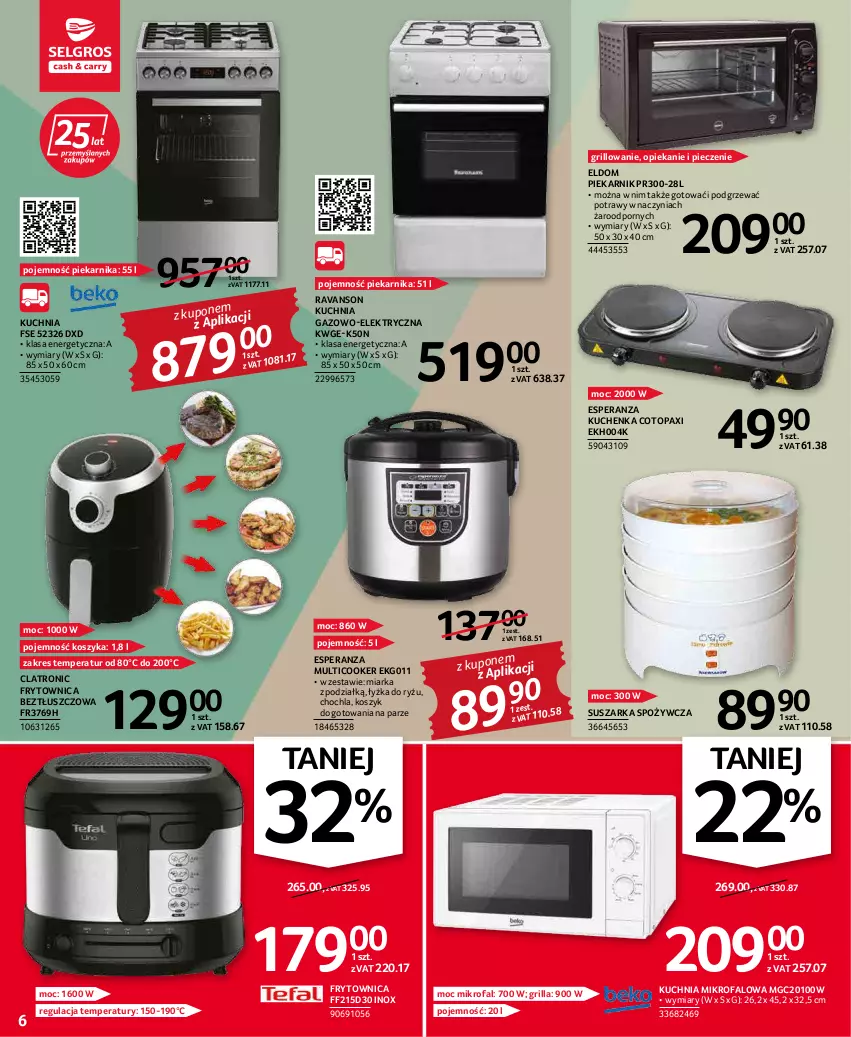 Gazetka promocyjna Selgros - Oferta przemysłowa - ważna 03.03 do 16.03.2022 - strona 6 - produkty: Fa, Grill, Kosz, Kuchnia, Kuchnia gazowo-elektryczna, Miarka, Pax, Piec, Piekarnik, Por, Ryż, Suszarka, Top