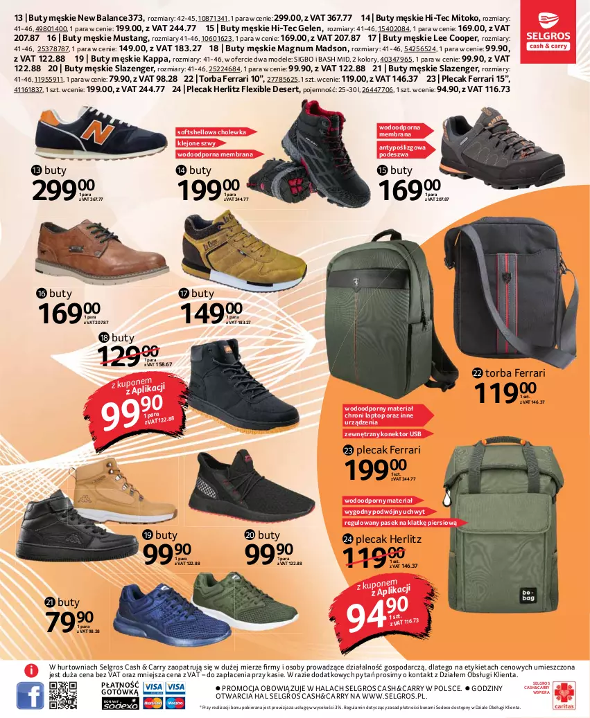 Gazetka promocyjna Selgros - Katalog Tekstylia - ważna 30.09 do 13.10.2021 - strona 15 - produkty: Buty, Deser, Hi-Tec, Klej, LG, Mus, Pasek, Plecak, Por, Ser, Sok, Top, Torba