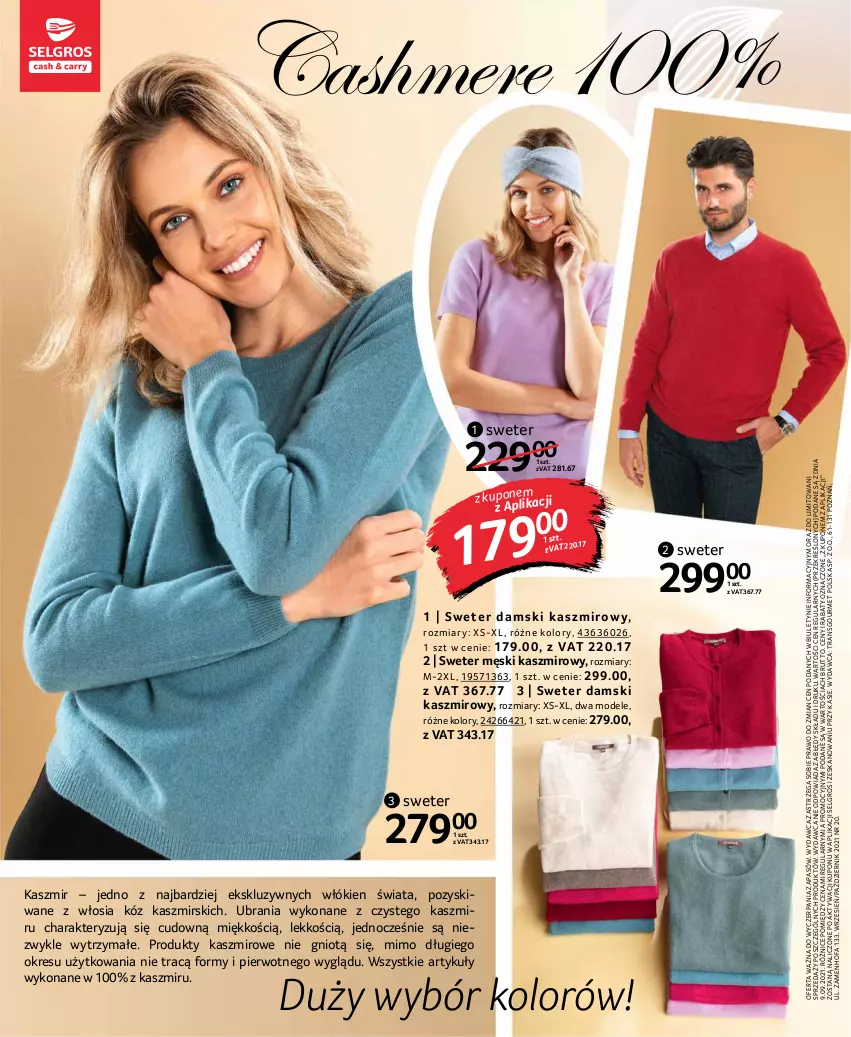 Gazetka promocyjna Selgros - Katalog Tekstylia - ważna 30.09 do 13.10.2021 - strona 16 - produkty: Fa, LG, Sweter, Tran, Ubrania