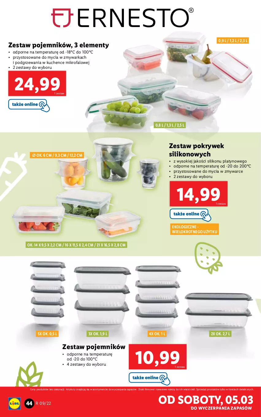 Gazetka promocyjna Lidl - GAZETKA - ważna 28.02 do 05.03.2022 - strona 44 - produkty: Fa, Pojemnik, Por, Sok, Warka, Zmywarka