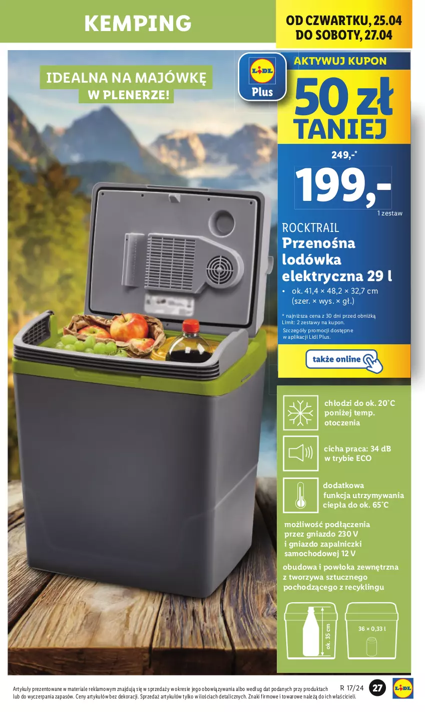 Gazetka promocyjna Lidl - GAZETKA - ważna 22.04 do 28.04.2024 - strona 29 - produkty: Lodówka