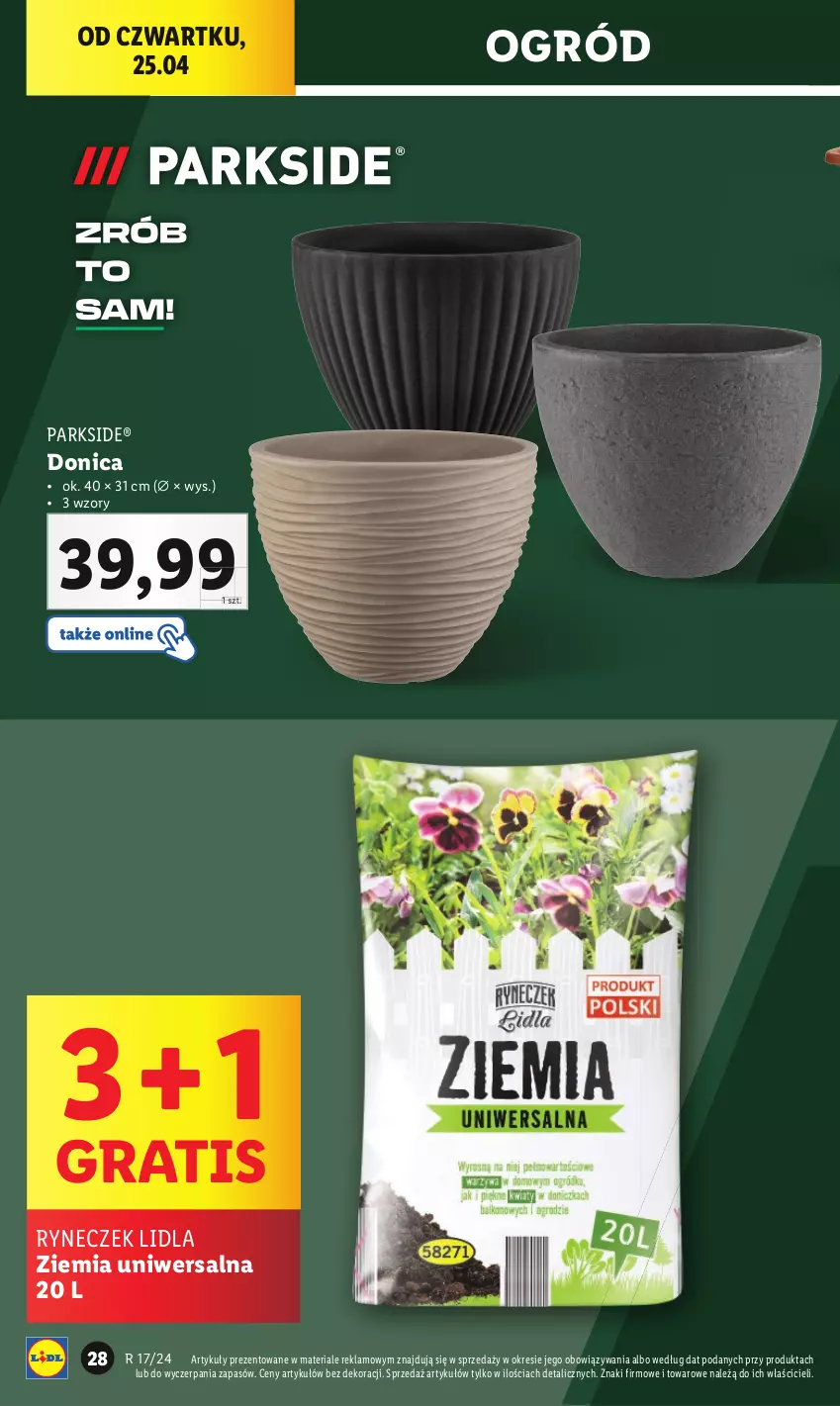 Gazetka promocyjna Lidl - GAZETKA - ważna 22.04 do 28.04.2024 - strona 30 - produkty: Gra, Ogród, Parkside