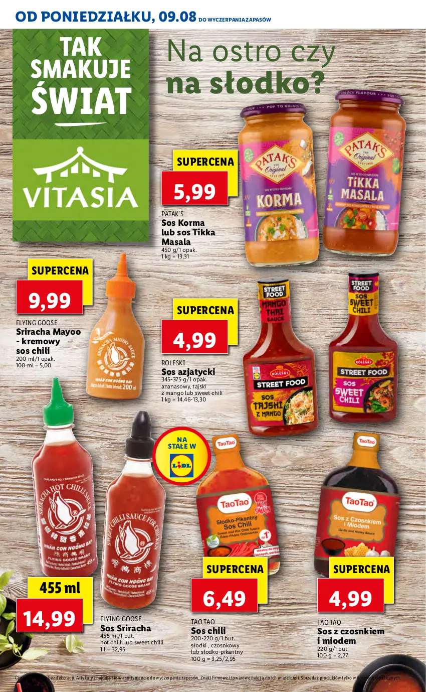 Gazetka promocyjna Lidl - KATALOG Z OFERTĄ VITASIA OD 09.08 - ważna 09.08 do 13.08.2021 - strona 10 - produkty: Ananas, Mango, Sos