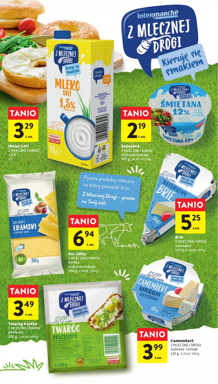 Gazetka promocyjna Intermarche - Gazetka Intermarche - ważna 27.07 do 02.08.2023 - strona 26 - produkty: Brie, Camembert, Mleko, Ser, Twaróg