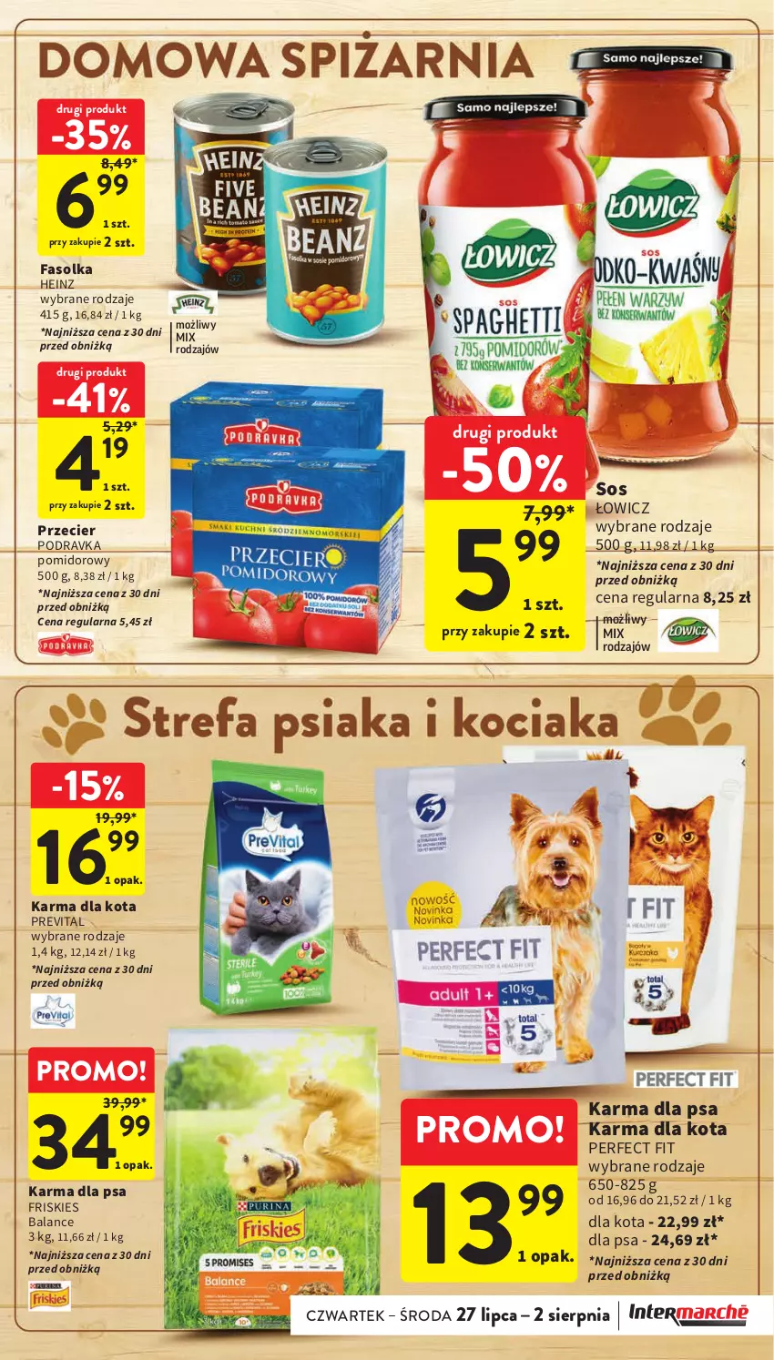 Gazetka promocyjna Intermarche - Gazetka Intermarche - ważna 27.07 do 02.08.2023 - strona 33 - produkty: Fa, Friskies, Heinz, Podravka, Sos