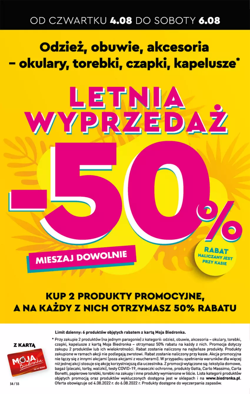 Gazetka promocyjna Biedronka - W tym tygodniu - ważna 04.08 do 10.08.2022 - strona 54 - produkty: Dron, Gatta, Obuwie, Papier, Plecak, Rama