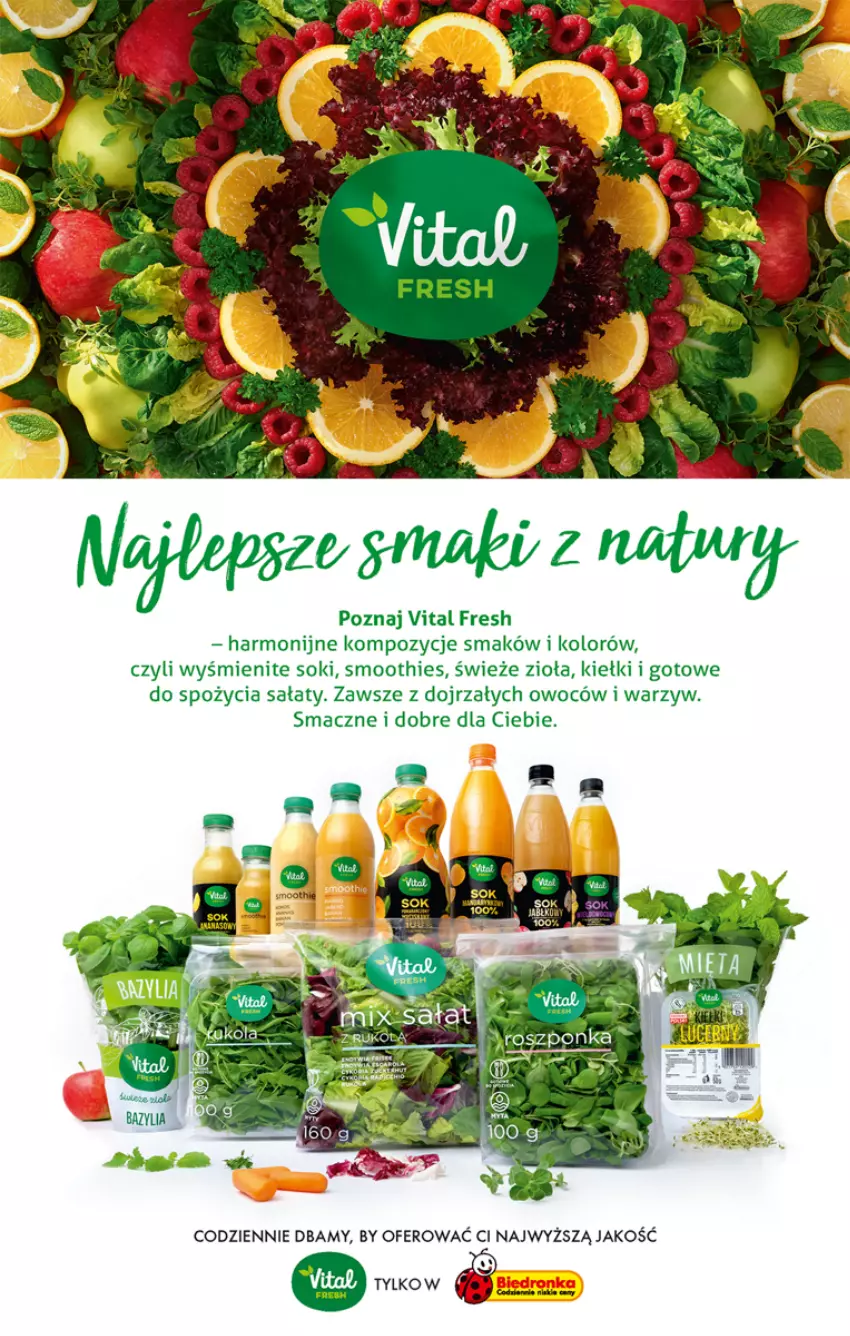 Gazetka promocyjna Biedronka - W tym tygodniu - ważna 04.08 do 10.08.2022 - strona 58 - produkty: Kiełki, Roszponka, Sałat, Smoothie, Sok