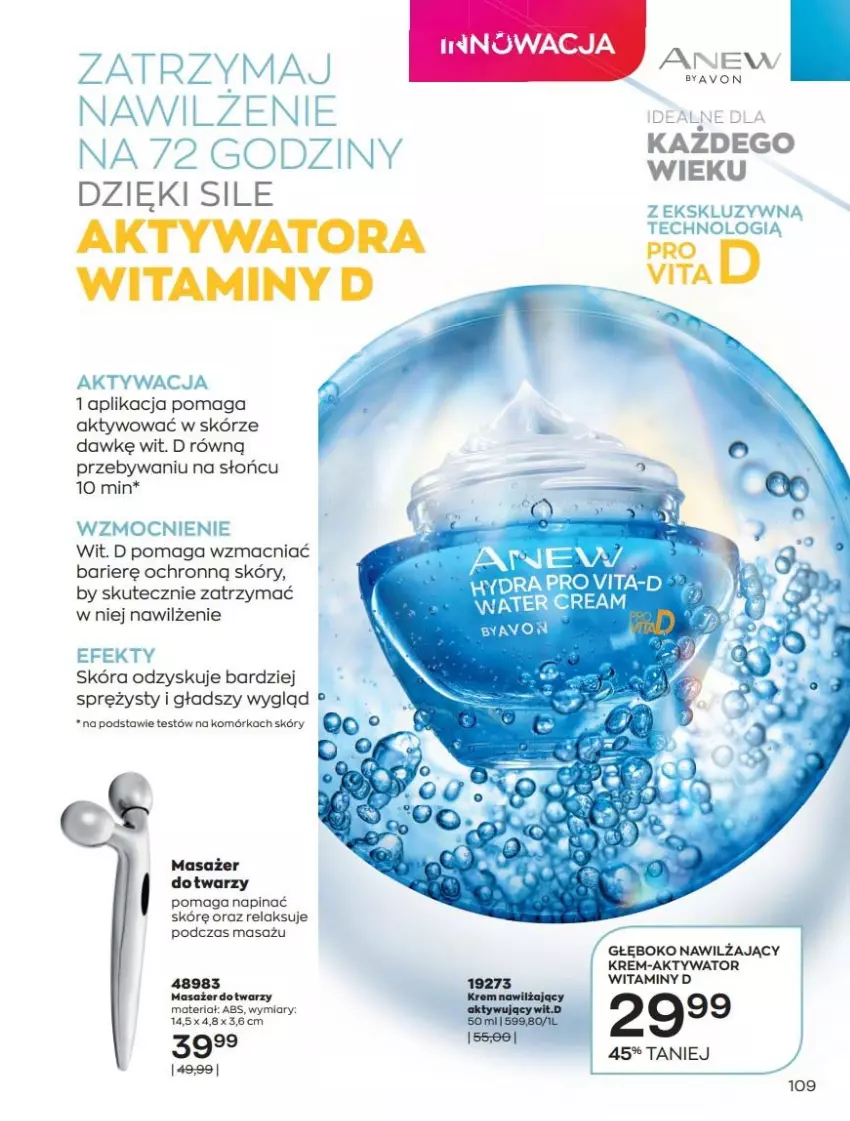 Gazetka promocyjna Avon - Lipiec - ważna 01.07 do 31.07.2021 - strona 109 - produkty: Anew, Masażer