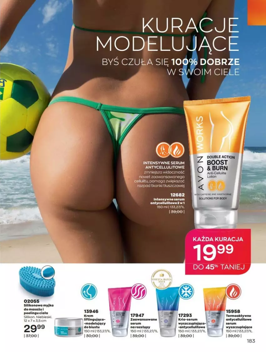 Gazetka promocyjna Avon - Lipiec - ważna 01.07 do 31.07.2021 - strona 183 - produkty: Body, Fa, Moda, Peeling, Rum, Ser, Serum, Silikonowa myjka