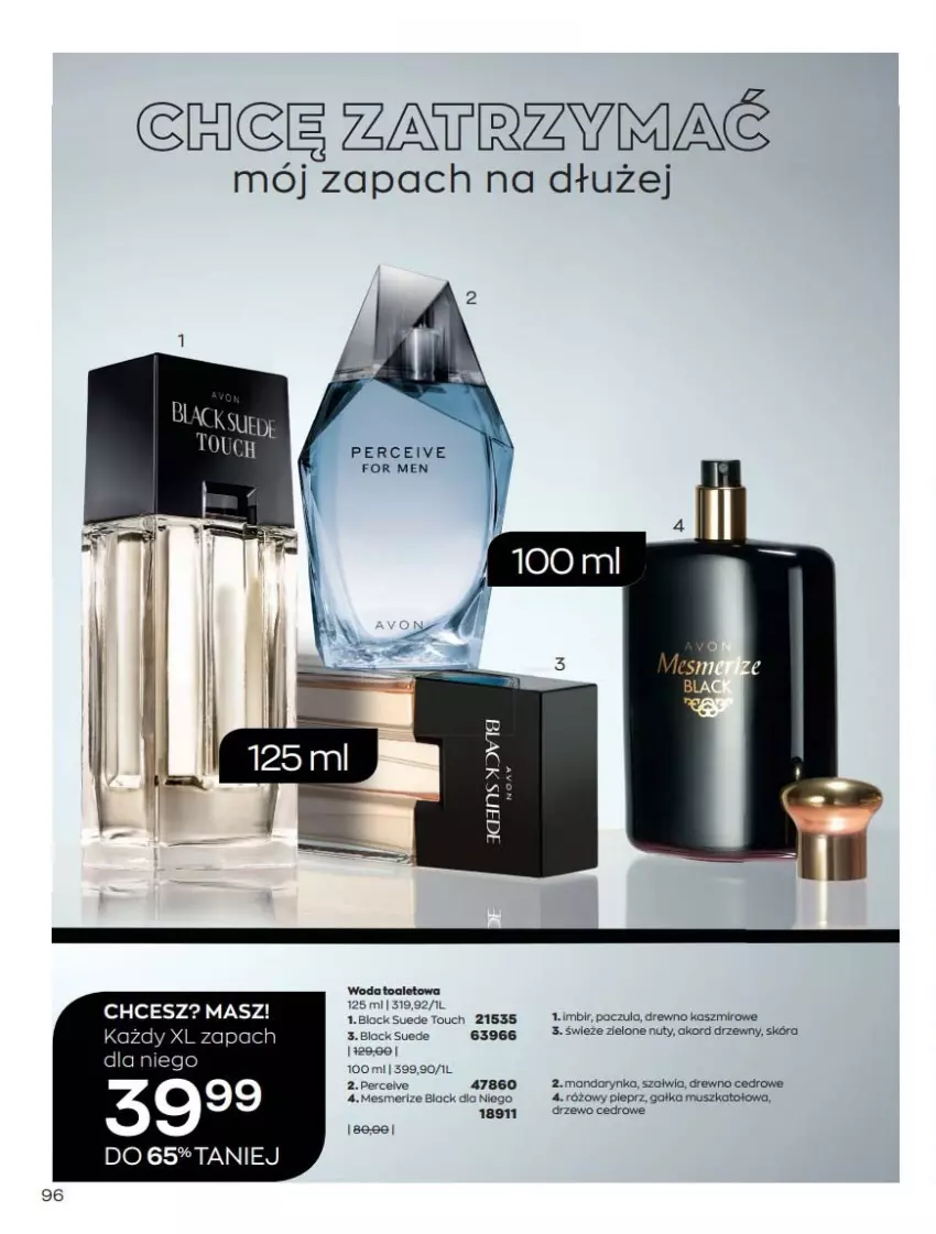 Gazetka promocyjna Avon - Lipiec - ważna 01.07 do 31.07.2021 - strona 96 - produkty: Gałka, Imbir, Lack, Mus, Nuty, Woda, Woda toaletowa