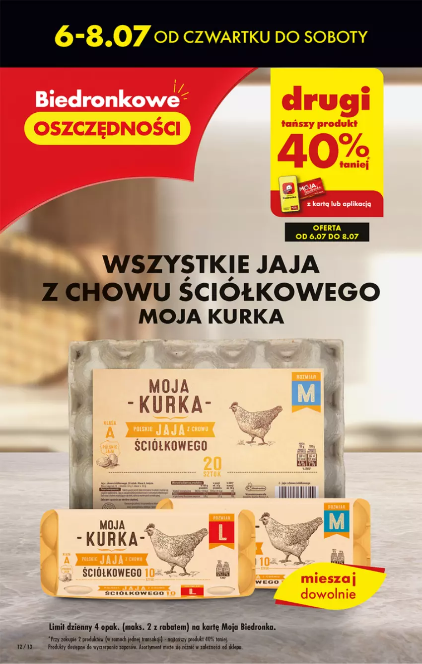 Gazetka promocyjna Biedronka - Od czwartku - ważna 13.07 do 19.07.2023 - strona 12 - produkty: Dron, Jaja, Rama, Tera, Tran