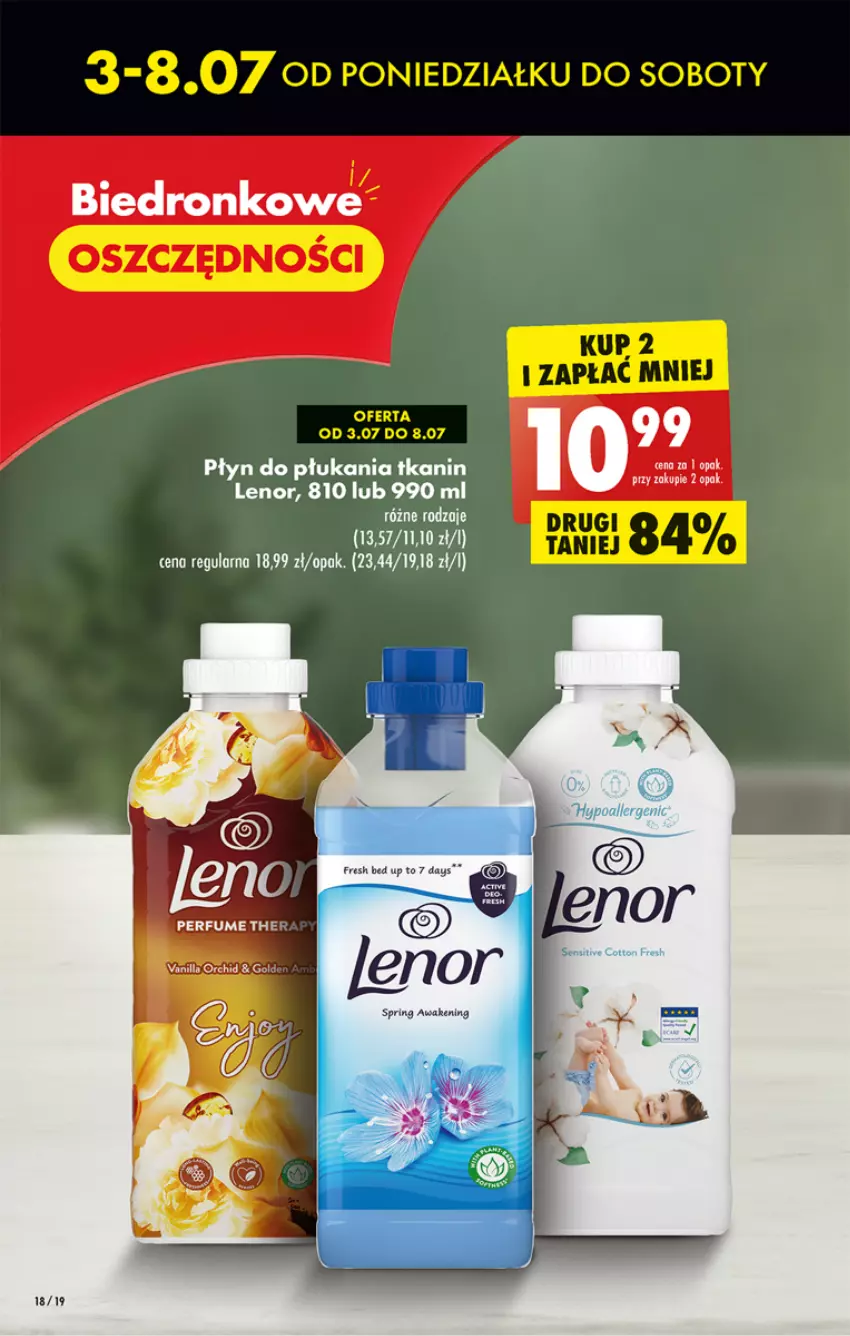 Gazetka promocyjna Biedronka - Od czwartku - ważna 13.07 do 19.07.2023 - strona 18 - produkty: Dron, Lenor, Perfum, Płyn do płukania