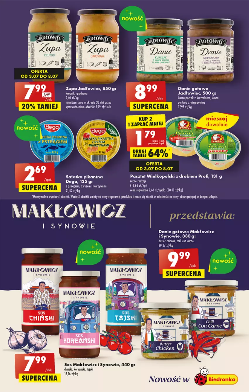 Gazetka promocyjna Biedronka - Od czwartku - ważna 13.07 do 19.07.2023 - strona 37 - produkty: Danie gotowe, Dega, Fa, Groch, Kasza, Krupnik, Kurczak, Pasztet, Sok, Sos