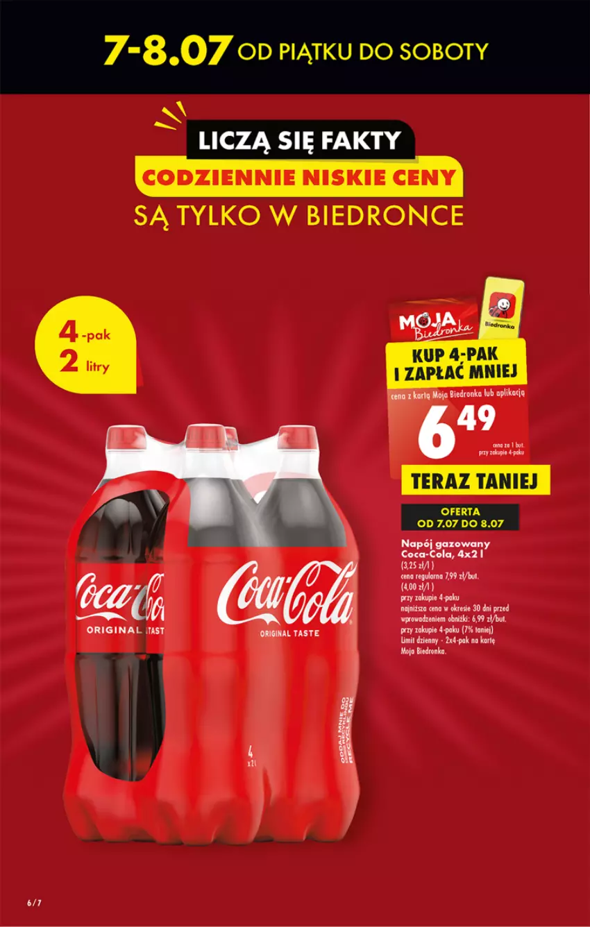 Gazetka promocyjna Biedronka - Od czwartku - ważna 13.07 do 19.07.2023 - strona 6 - produkty: Coca-Cola, Dron, Fa, Gin