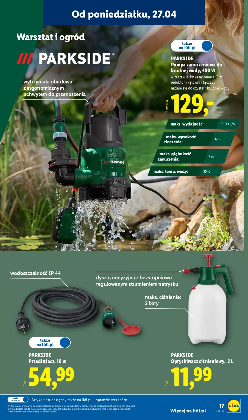 Gazetka promocyjna Lidl - Katalog ważny od 27.04 - ważna 27.04 do 02.05.2026 - strona 19 - produkty: Inka, Ogród, Parkside, Rum, Sok, Top