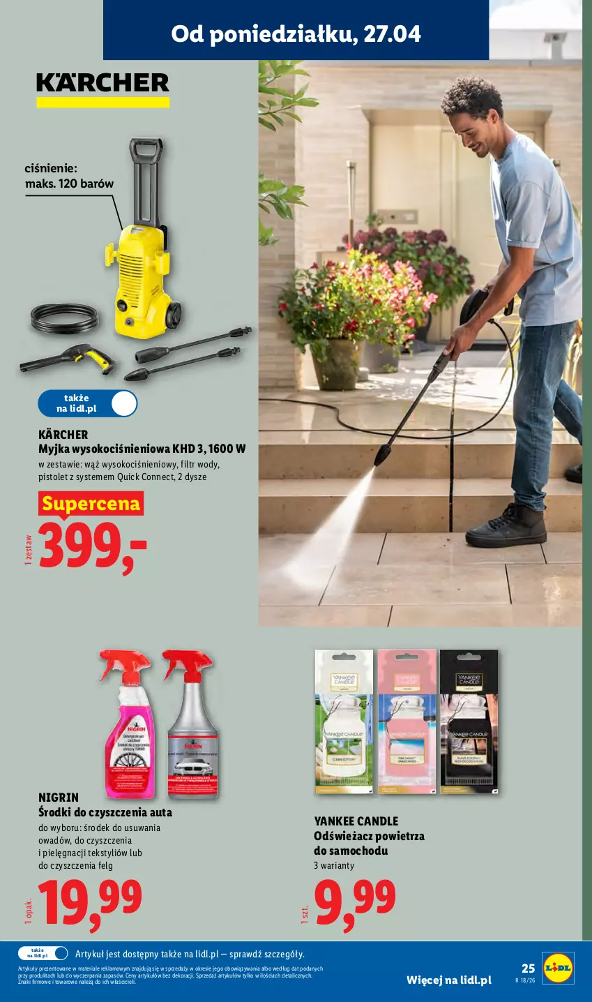 Gazetka promocyjna Lidl - Katalog ważny od 27.04 - ważna 27.04 do 02.05.2026 - strona 27 - produkty: Kärcher, Koc, LG, Odświeżacz powietrza, Pistolet, Sok