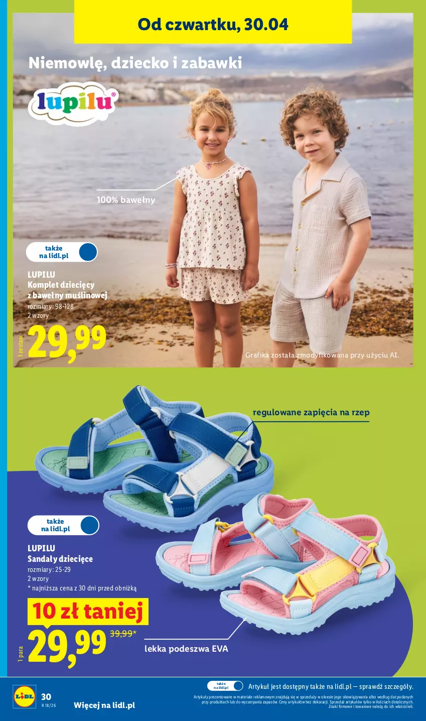Gazetka promocyjna Lidl - Katalog ważny od 27.04 - ważna 27.04 do 02.05.2026 - strona 36 - produkty: Dzieci, Gra, Grafika, Sandał