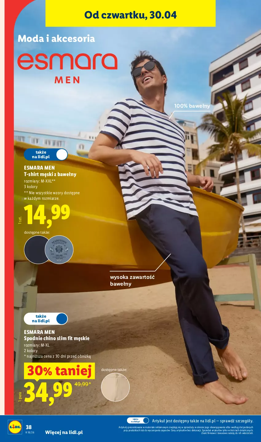 Gazetka promocyjna Lidl - Katalog ważny od 27.04 - ważna 27.04 do 02.05.2026 - strona 46 - produkty: Moda, Sok, Spodnie, T-shirt